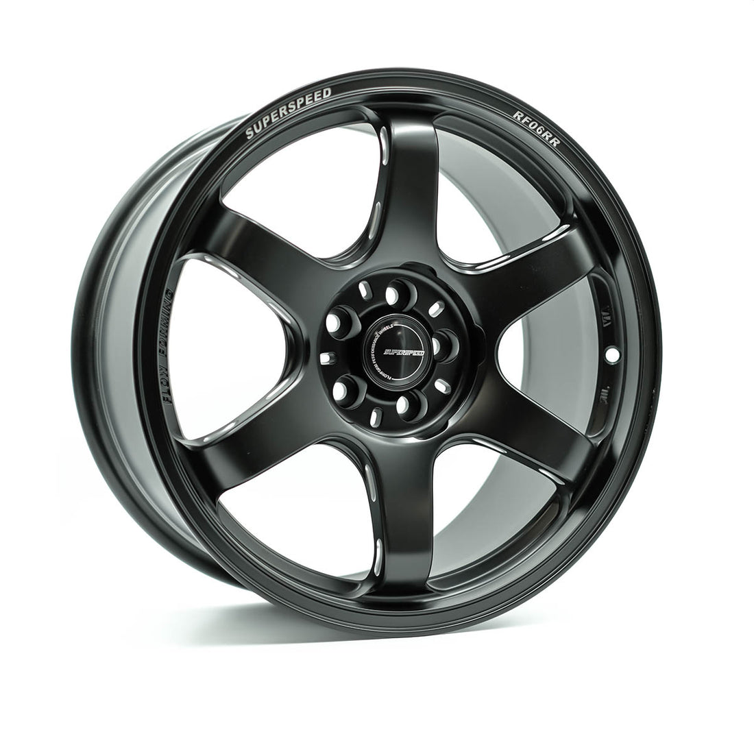 Superspeed RF06RR 5x114.3 17x8 +35 Matte Black CB 73.1