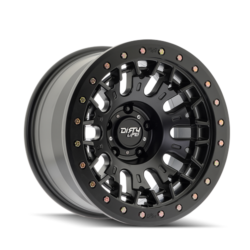DIRTY LIFE DUAL-TEK TECHNOLOGY DT-3 9317 SATIN BLACK 17X9 -12 6X139.7 106MM