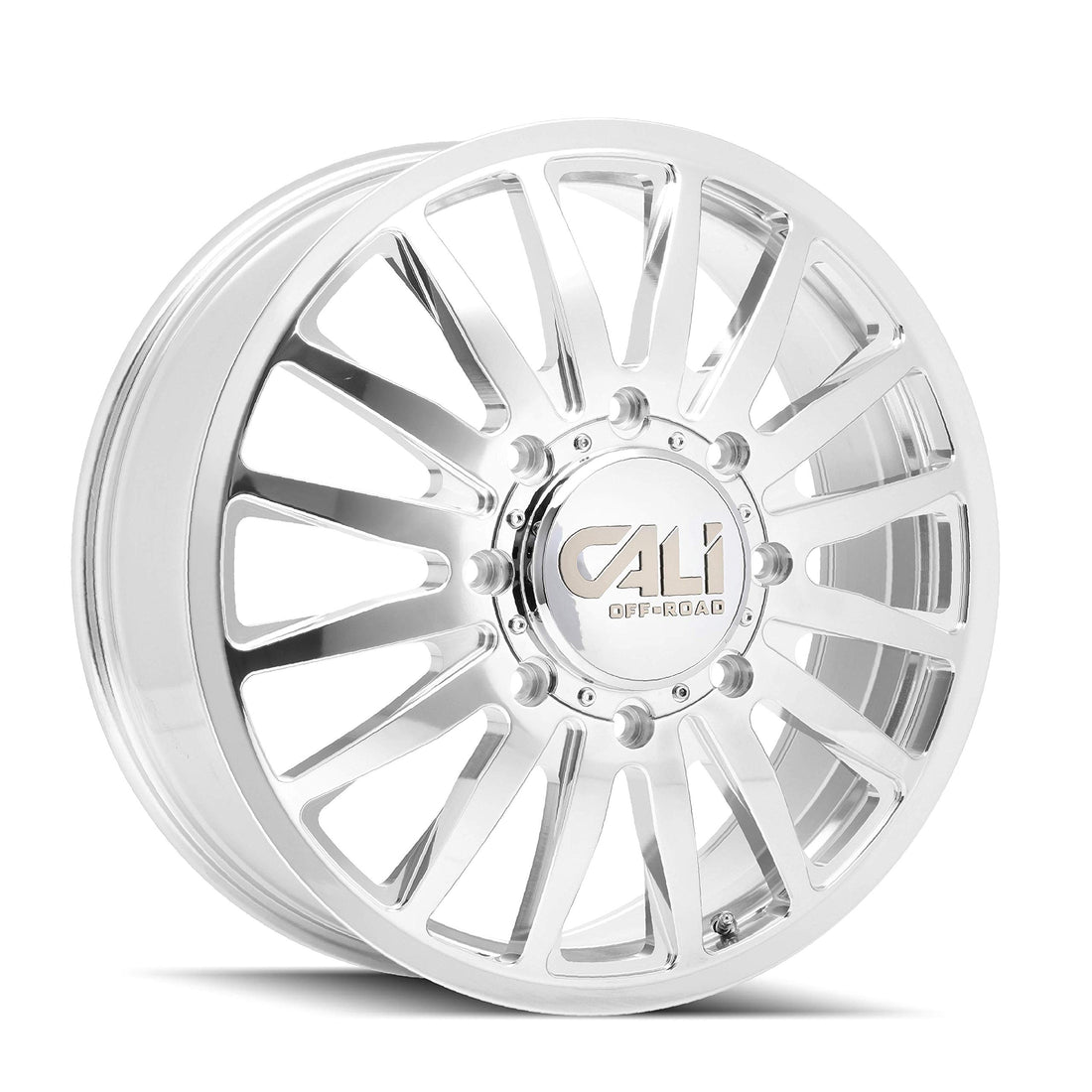 CALI OFFROAD SUMMIT DUALLY 9110 POLISHED 20X8.25 115 8X200 142MM *FRONT*