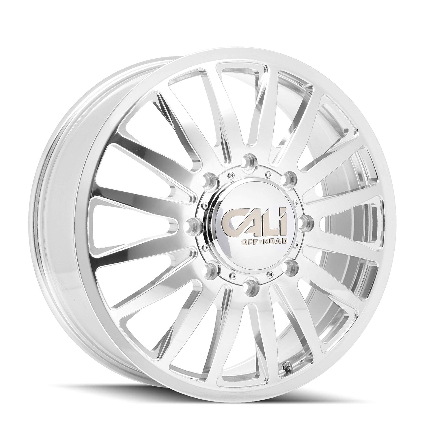 CALI OFFROAD SUMMIT DUALLY 9110 POLISHED 20X8.25 115 8X200 142MM *FRONT*