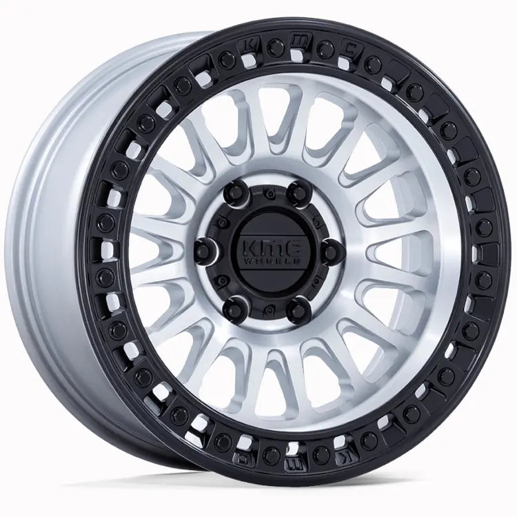 KMC KM552 IMS MACHINED W/ MATTE BLACK LIP 18X9 +18 8X165.1 125.1mm **TEXT FOR CLEARANCE PRICE **