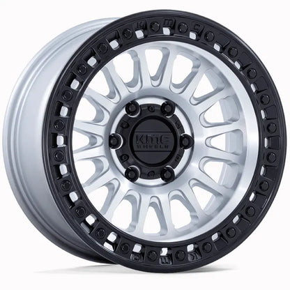 KMC KM552 IMS MACHINED W/ MATTE BLACK LIP 18X9 +18 8X165.1 125.1mm **TEXT FOR CLEARANCE PRICE **
