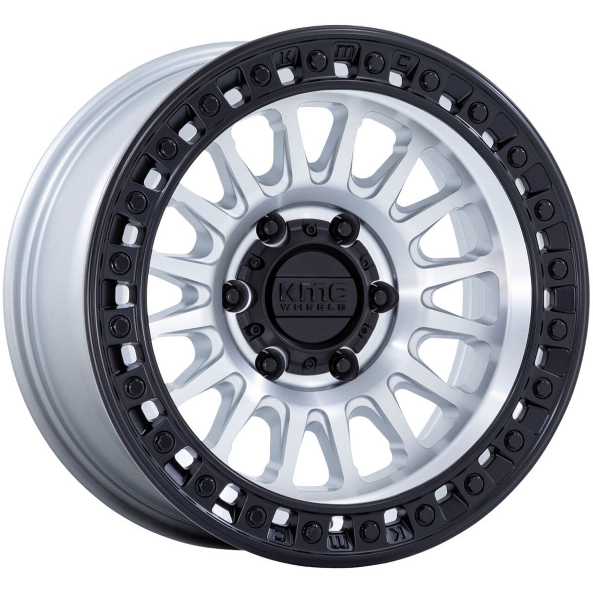KMC KM552 IMS MACHINED W/ MATTE BLACK LIP 20X9 0 8X170 125.1mm