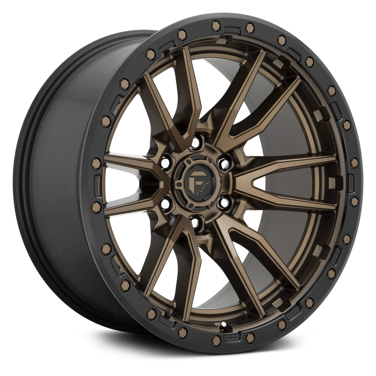 FUEL REBEL 18X9 +1 6X139.7 106.1 MATTE BRONZE BLACK BEAD RING ( TXT FOR CLEARANCE PRICE *** )