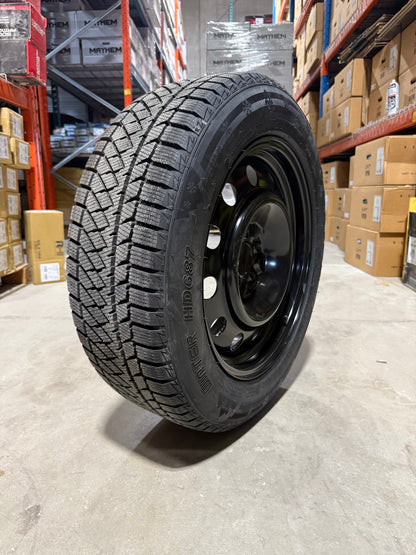 (SET OF FOUR) Performance Steel Wheel 17x7 5x114.3 +40 | 235/65r17 Haida 677 ULTRA-GRIP Winter Tires ( Honda, Buick, Mazda, Ford, Chevy and more!)