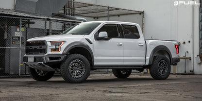 FUEL REBEL 20X9 +1 8X180 124.2 MATTE GUNMETAL BLACK BEAD RING ( TXT FOR CLEARANCE PRICING *** )