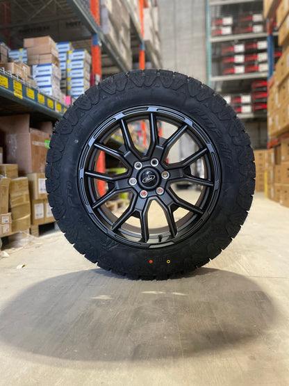 (SET OF FOUR) FORD F-150 ROUSH Reps 20x9 6x135 +35 Gunmetal | 275/60r20 Amp Terrain Pro