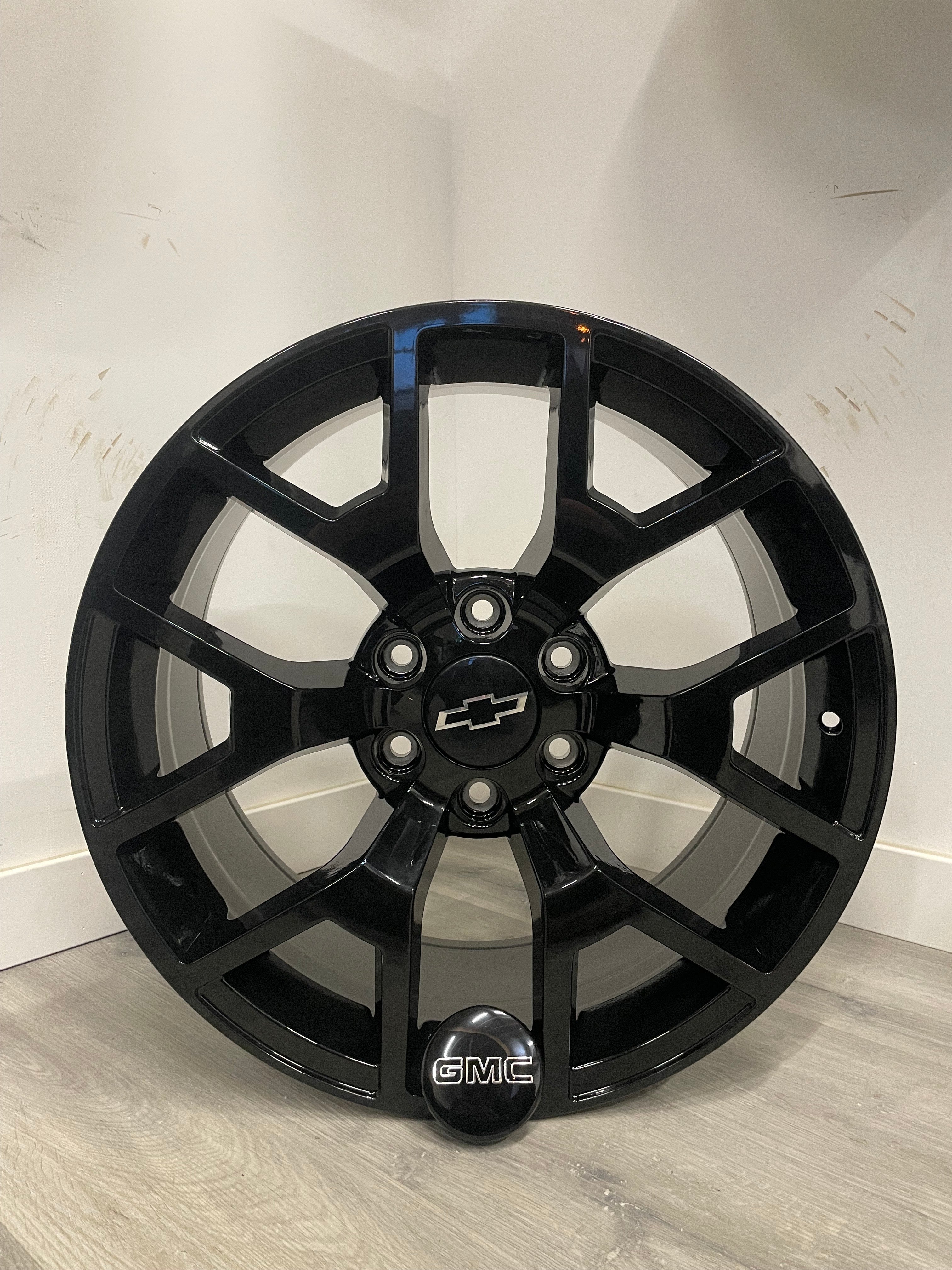 OEM GMC/CHEVY R162 20X9.0 6X139.7MM +27 78.1MM BLK ( WONT FIT 2019 + GM )