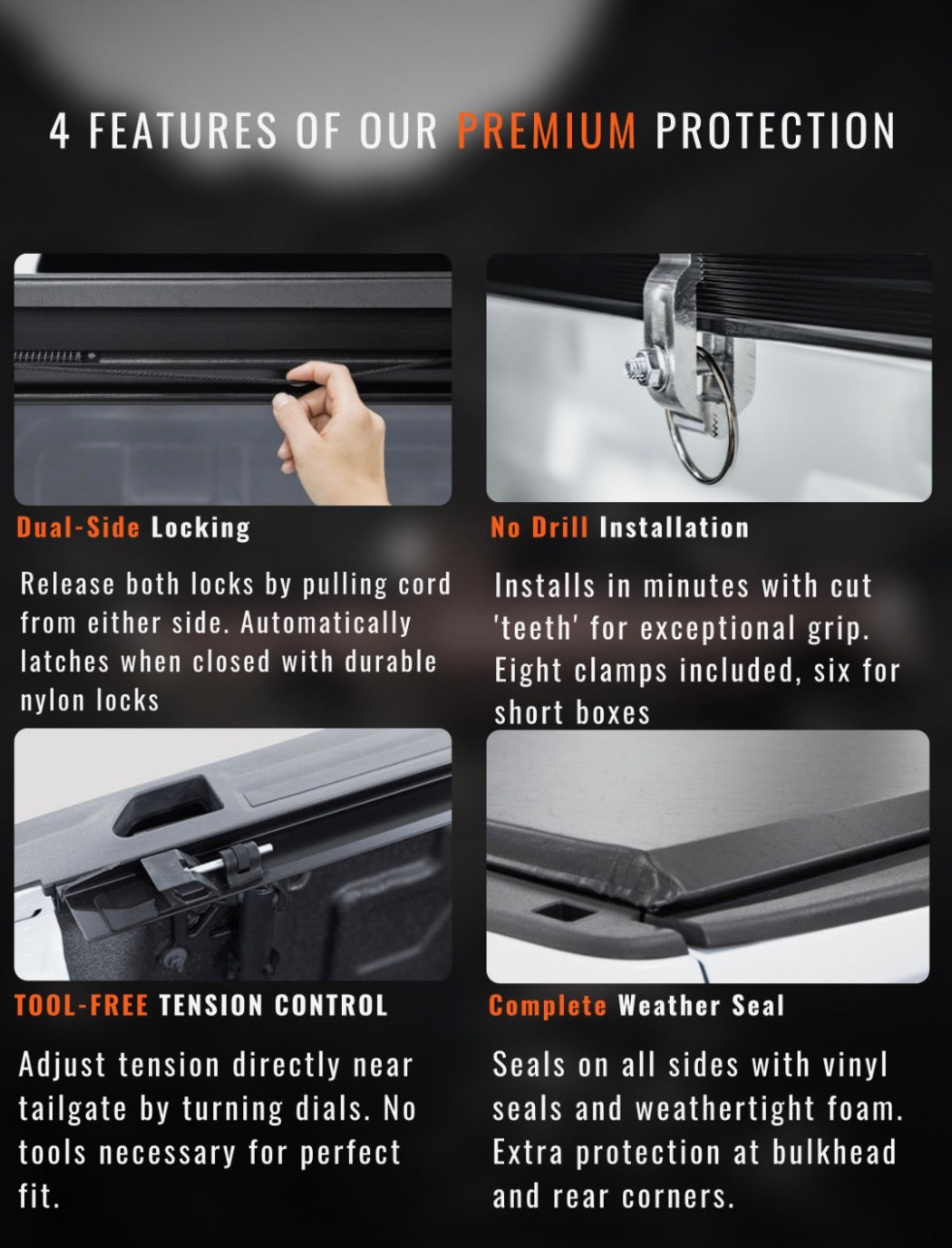 IMPACT SERIES - Apex Roll G1 SOFT ROLL TONNEAU COVER GMC/CHEVY  5.10&