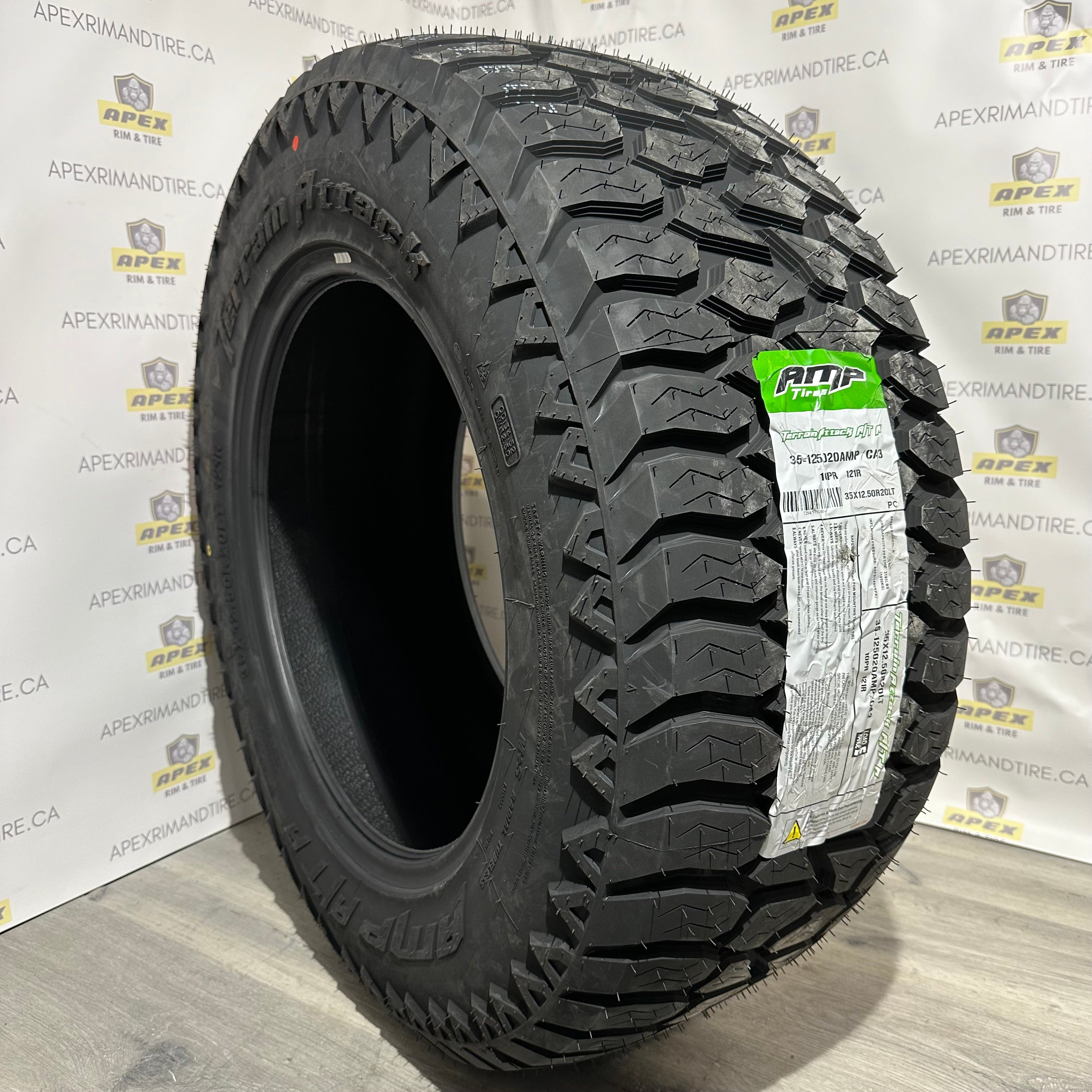 【AMP A/T A Terrain Attack LT285/50R20】夏タイヤ【B-MUD Z 20インチ 4本 8.5J6HPCD139.7+24】FJクルーザー ランクルプラド等　(VTY822) TERRAIN ATTACK A/T A 285/55R20 122/119S LR E 80PSI MAX – APEX RIM