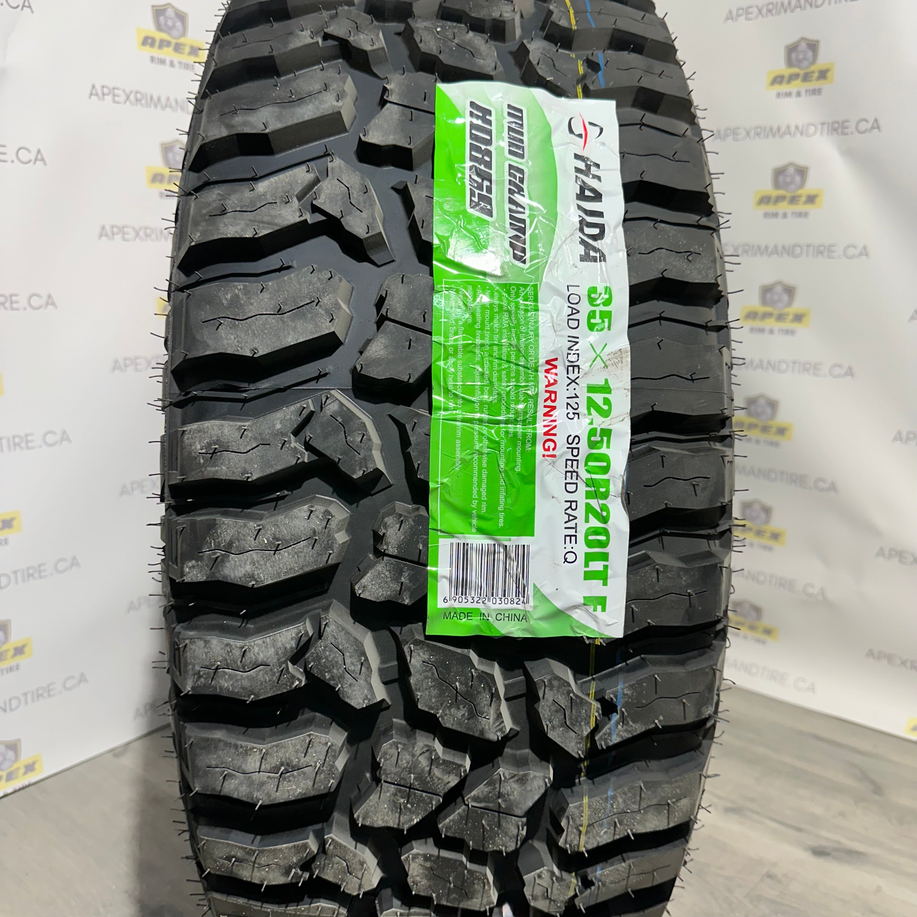 HAIDA HD 869 MUD CHAMP M/T | 35X12.50R20 LT – APEX RIM & TIRE