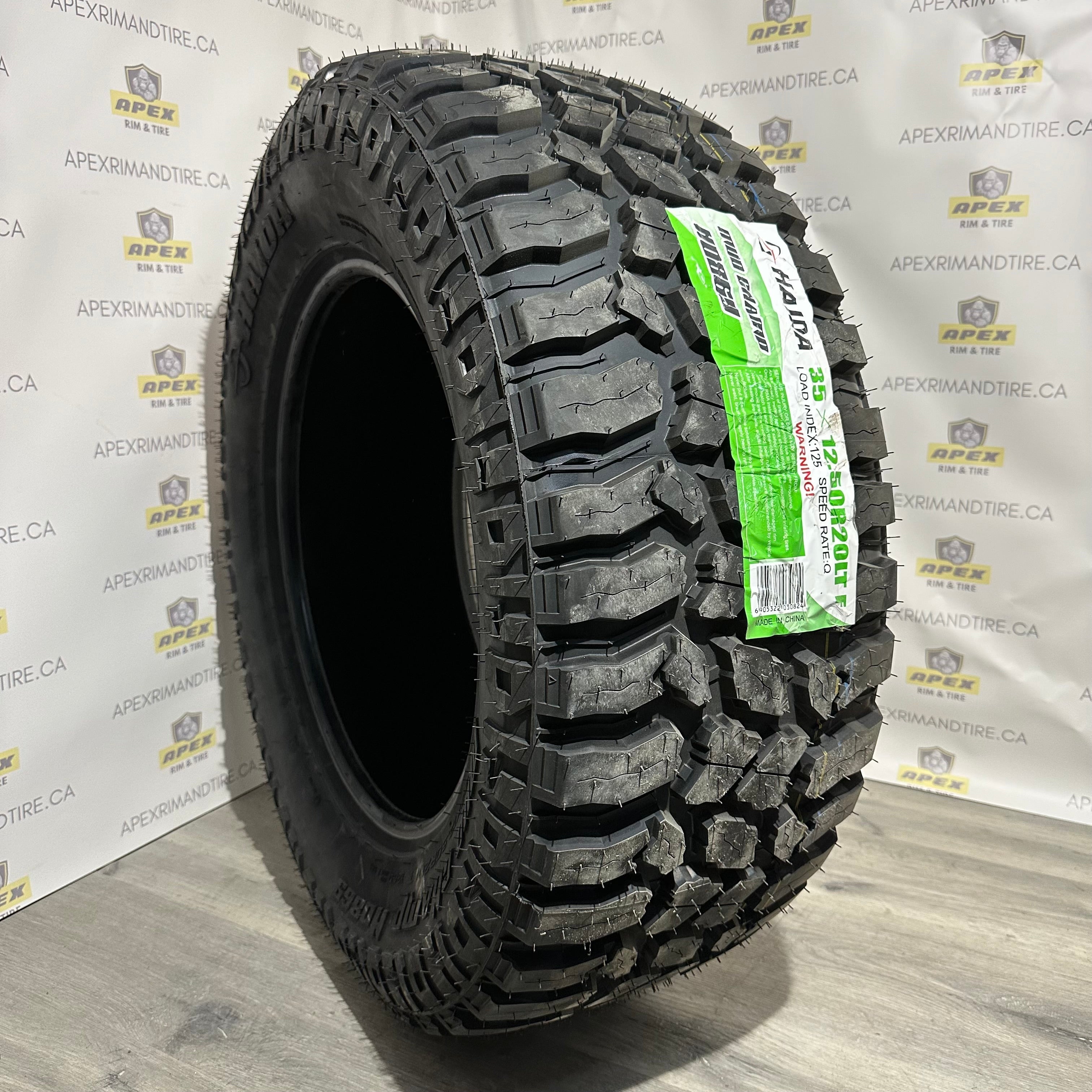 HAIDA HD 869 MUD CHAMP M/T | 35X12.50R20 LT (3PMS) – APEX RIM & TIRE