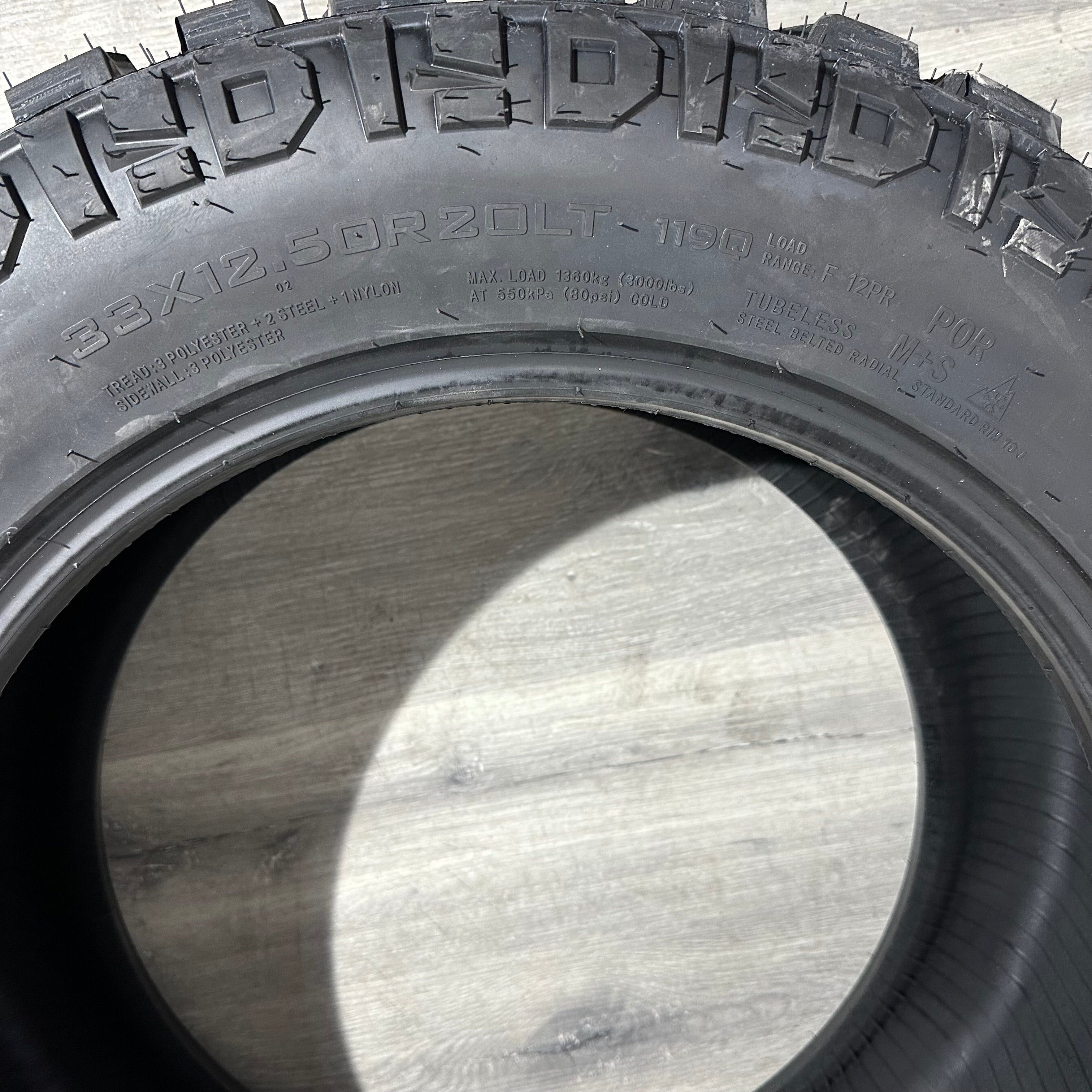 HAIDA 869 MUD CHAMP | 33X12.50R24 – APEX RIM & TIRE