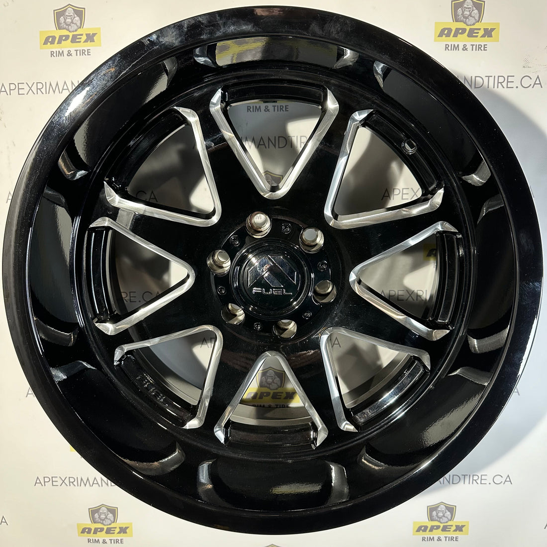 FUEL HAMMER GLOSS BLACK MILLED | 20X10 6X135 -18 (87.10HUB)