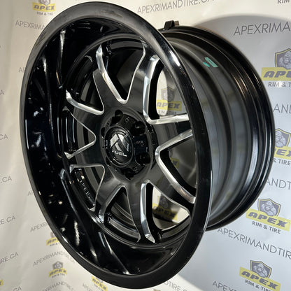 FUEL HAMMER GLOSS BLACK MILLED | 20X10 6X135 -18 (87.10HUB)