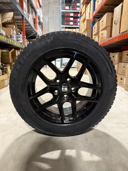 (SET OF FOUR) Touren TR79 17x8 5x114.3 +35 Gloss BLK | 225/60r17 Haida 687