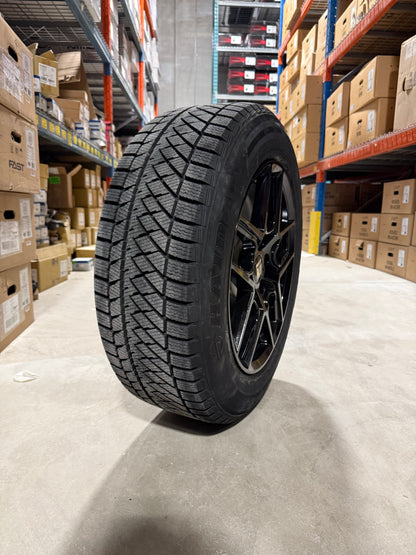 (SET OF FOUR) Touren TR79 17x8 5x114.3 +35 Gloss BLK | 225/60r17 Haida 687