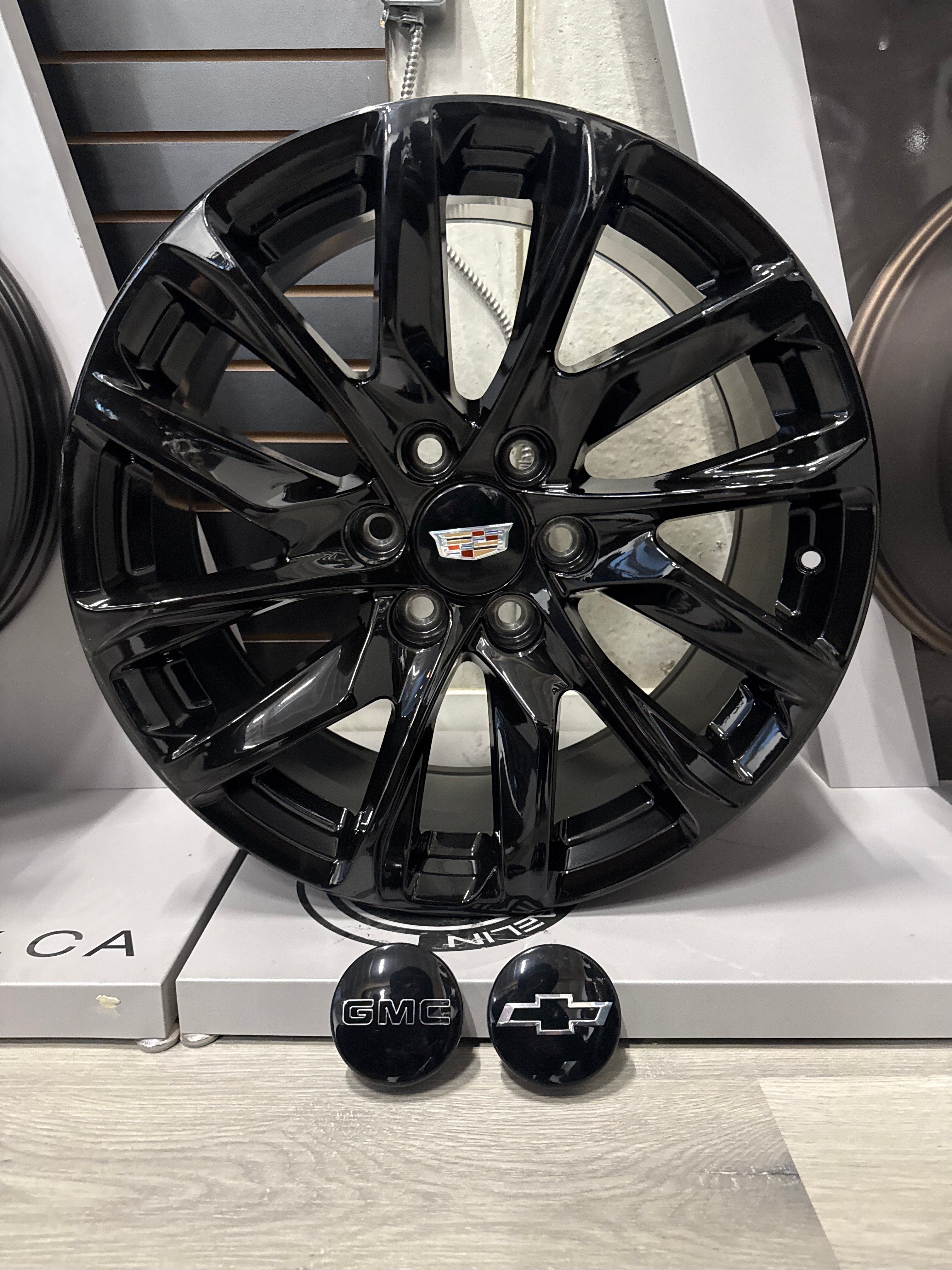 OEM CHEVY/GMC/CADILLAC 303 GLOSS BLACK REPS | 20X9 6X139.7 +28 77.8MM