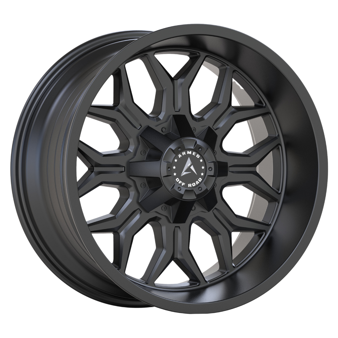 ARMED OFF-ROAD INFANTRY MATTE BLACK | 20X10 +24 5x127/5x139.7 (TAKE OFF&