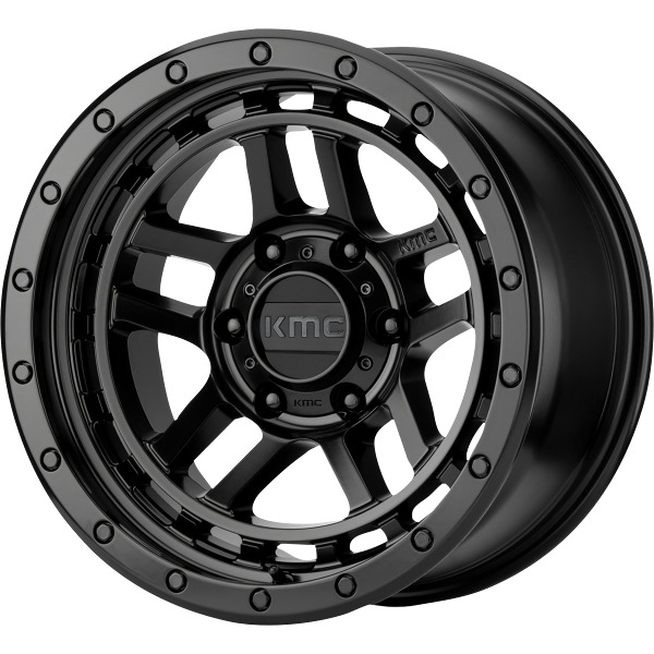 KMC KM540 RECON SATIN BLACK | 17X8.5 +18 5X127 (71.5MM HUB)