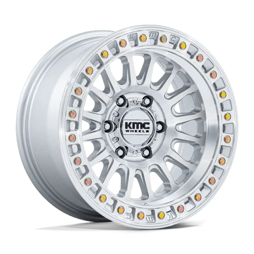 KMC KM552 IMS GLOSS SILVER W/ MACHINED FACE 18X9 +30 6X139.7 106.1 ( TEXT FOR CLEARANCE PRICE *** )