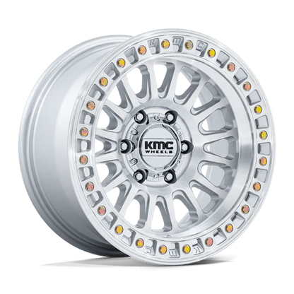 KMC KM552 IMS GLOSS SILVER W/ MACHINED FACE 18X9 +30 6X139.7 106.1 ( TEXT FOR CLEARANCE PRICE *** )