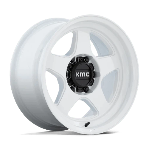 KMC KM728 LOBO GLOSS WHITE 17X8.5 -10 6X139.7MM 106.1MM