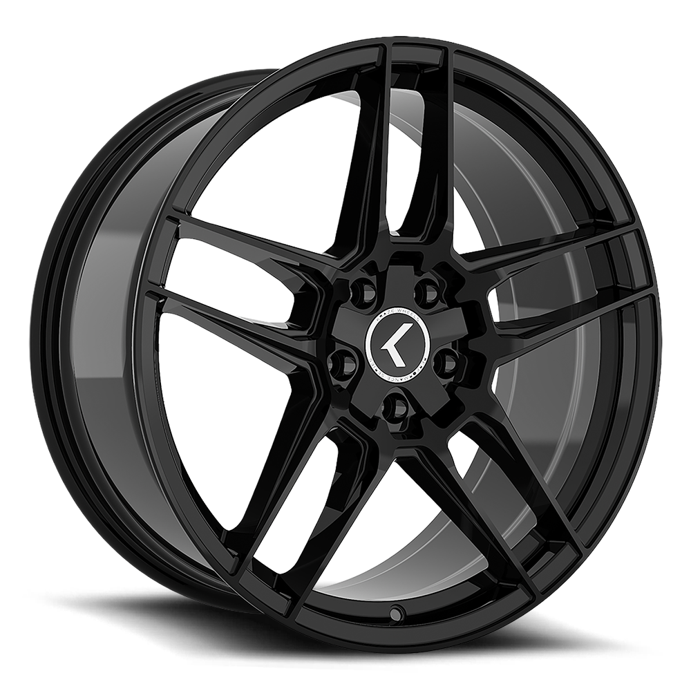 KRAZE CONVERGE KR197 GLOSS BLACK 20X9 +35 5X108/5X114.3 72.6MM