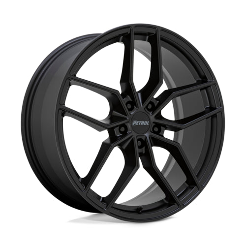 PETROL P5C MATTE BLACK 18X8 +40 5X108 72.1MM