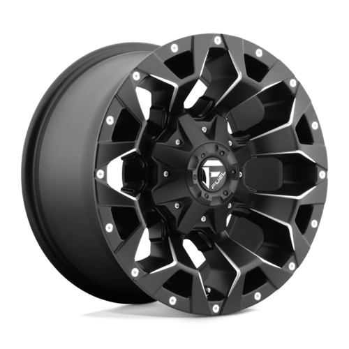 FUEL ASSAULT 22X10 8X165.1 125.1 -18 MATTE BLACK MILLED