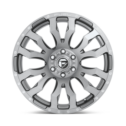 FUEL BLITZ 20X9 6X135 0MM BRUSHED GUN METAL TINTED CLEAR