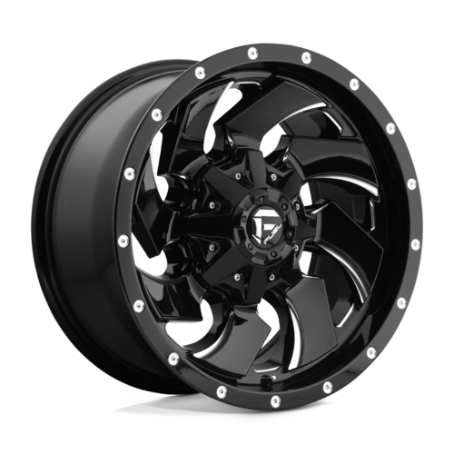 FUEL CLEAVER 20X9 8X170 125.1 +01 GLOSS BLACK MILLED