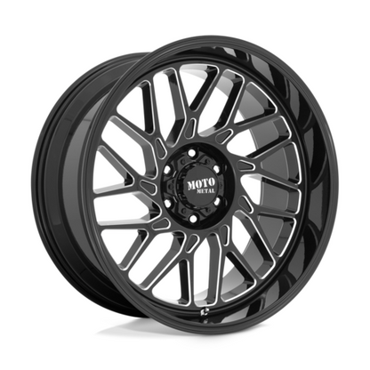 MO805 22X10 6X135 GLOSS BLACK MILLED -18MM