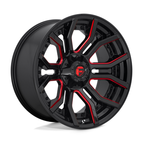 FUEL RAGE 20X10 6X135/6X139.7 -18 GLOSS BLACK RED TINTED CLEAR