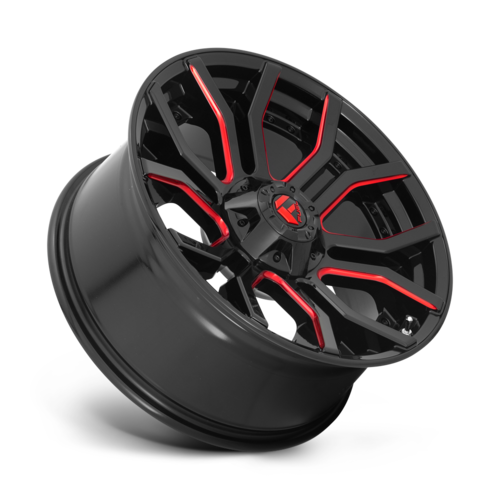 FUEL RAGE 20X10 6X135/6X139.7 -18 GLOSS BLACK RED TINTED CLEAR