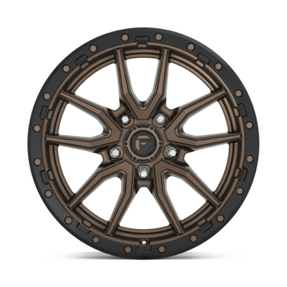 FUEL REBEL 20X9 6X139.7 +1 MATTE BRONZE BLACK BEAD RING (GT Boxes)