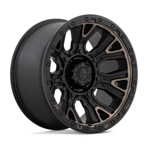 FUEL TRACTION 20X9 +1 6X139.7 106 MATTE BLACK W/ DOUBLE DARK TINT