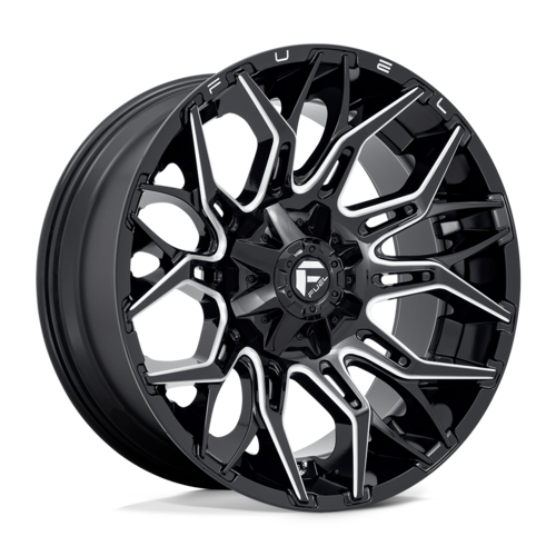 FUEL TWITCH 22X12 -44 6X135/6X139.7 106.1 GLOSS BLK MILL