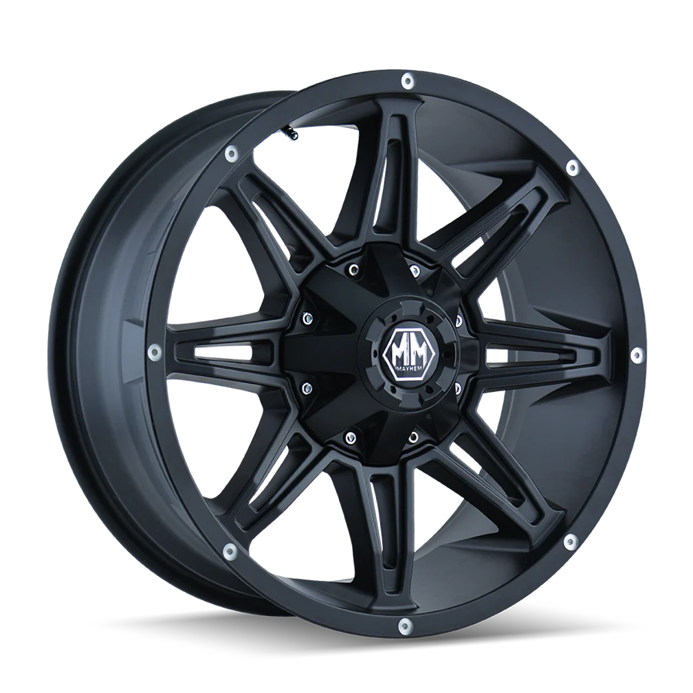 MAYHEM RAMPAGE MATTE BLACK 18X9 -12 5X150 / 5X139.7MM 110MM