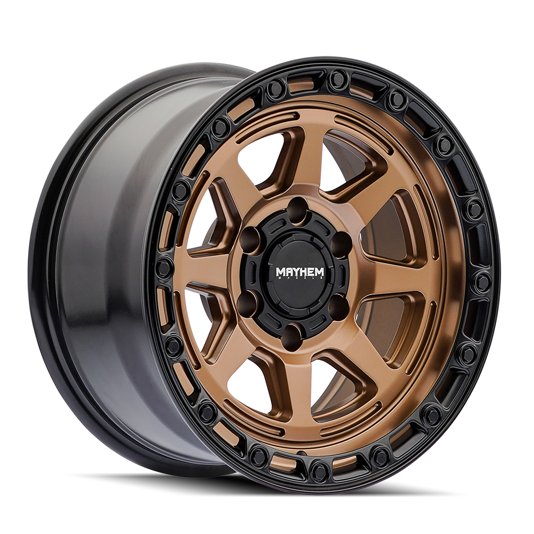 MAYHEM RIDGELINE 8306 SATIN BRNZ WITH BLACK LIP | 17X8.5 6X139.7 +6 106.1MM