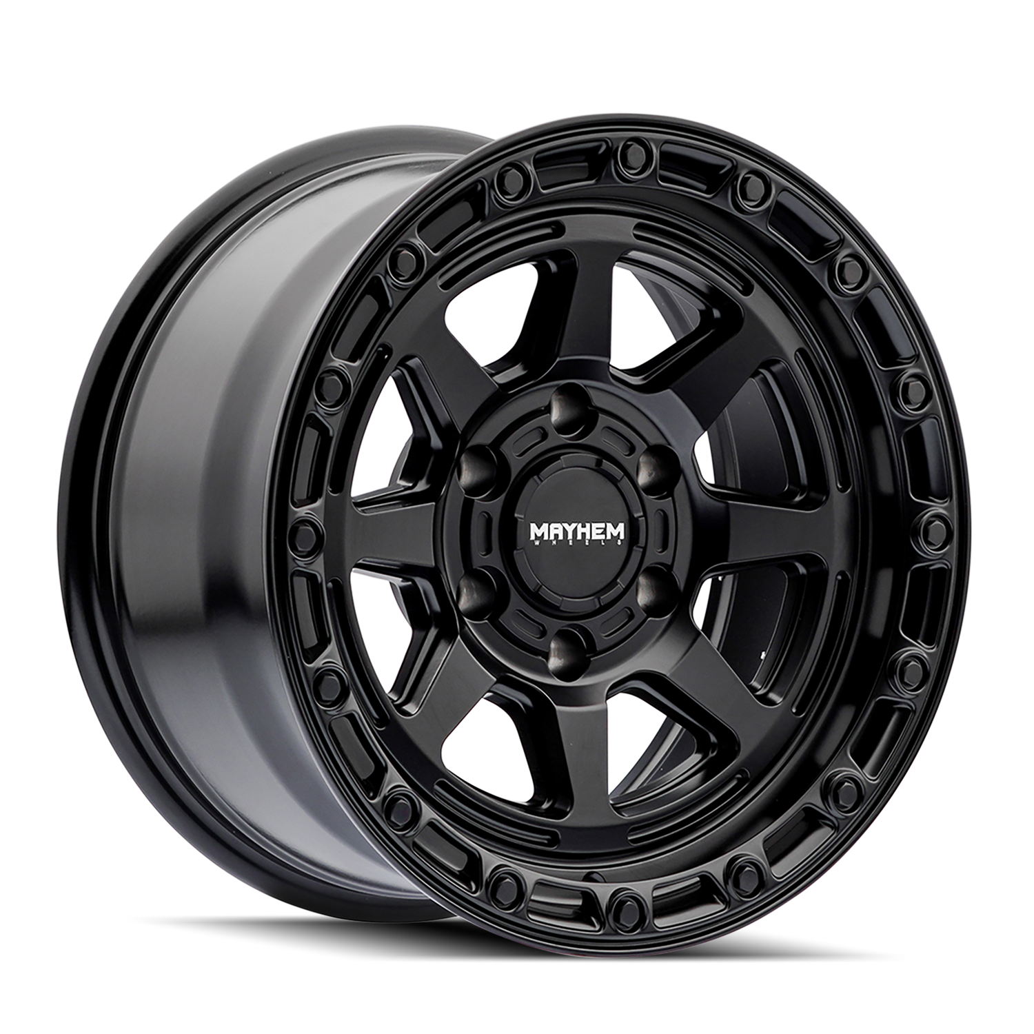 MAYHEM RIDGELINE 8306 SATIN BLK | 17X8.5 6X135 -6 87.1MM