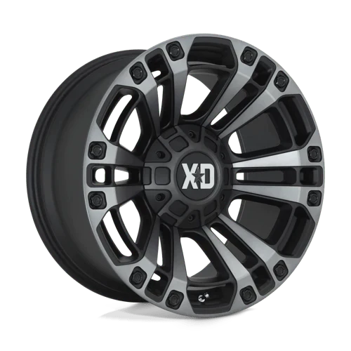 XD SERIES XD851 MONSTER 3 SATIN BLACK WITH GRAY TINT | 20X9 +18 8X180 (124.2MM HUB)