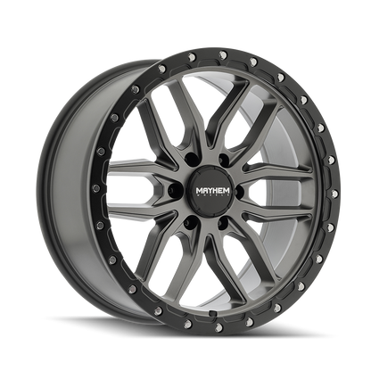 MAYHEM VECTOR 8310 MATTE GUNMETAL BLACK LIP 20X9 6X135 18MM 87.1MM