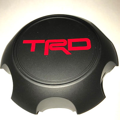 OEM Toyota Cap, Matte Black With Red TRD Logo