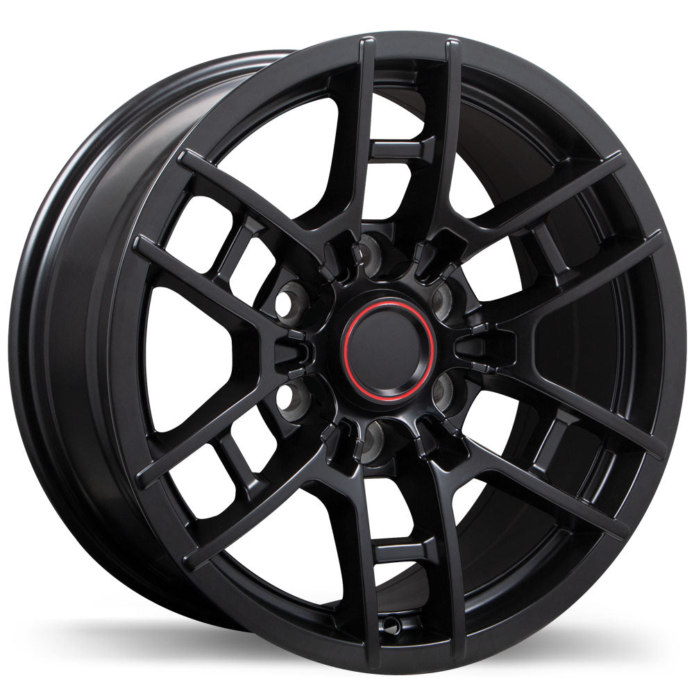 R258 Toyota 17x8.0 6x139.7mm +5 106.1mm SATIN BLACK