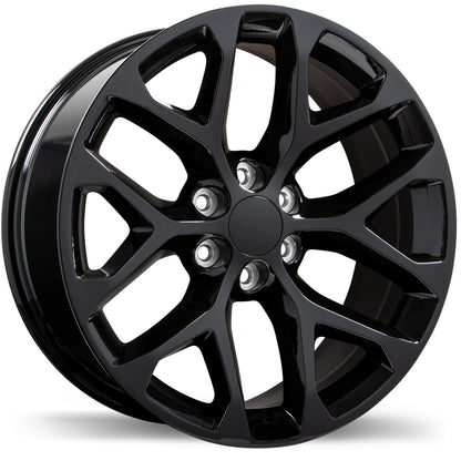 GMC/OEM REPS R259 22x9.0 6x139.7mm +24 78.0mm BLK ( DOES NOT FIT 2019 + GM )