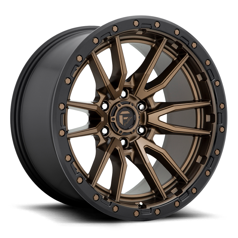 FUEL REBEL 6 MATTE BRONZE / BLACK RING | 20X9 +1 6X135