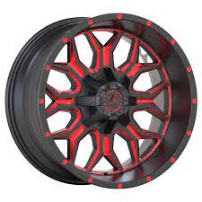 ARMED OFF-ROAD INFANTRY GLOSS BLACK RED MILLED | 20X9 +12 6x135/6x139.7 (TAKE OFF&