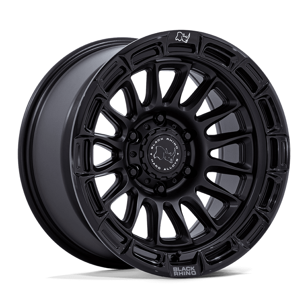 BLACK RHINO BR025 RIVAL MATTE  BLACK W/ GLOSS BLK - LIP 17X8.5 +10 6X135 87.1MM