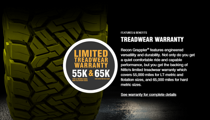 LT 35X12.50R20 | NITTO RECON GRAPPLER 12PR